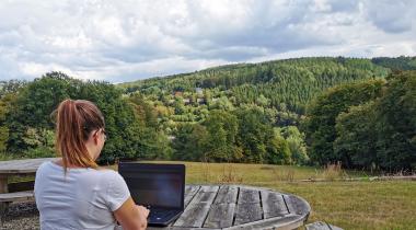 thuiswerken in de Ardennen