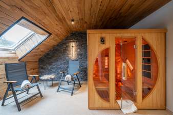 Appartement de luxe pour 4 personnes à Amel avec sauna, jacuzzi et terrasse privée