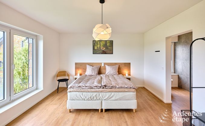 Maison de vacances moderne pour 10 personnes  Amel avec 4 chambres, 5 salles de bains, sauna, salle de fitness, salle de jeux et jardin priv