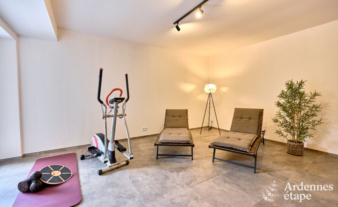 Maison de vacances moderne pour 10 personnes  Amel avec 4 chambres, 5 salles de bains, sauna, salle de fitness, salle de jeux et jardin priv