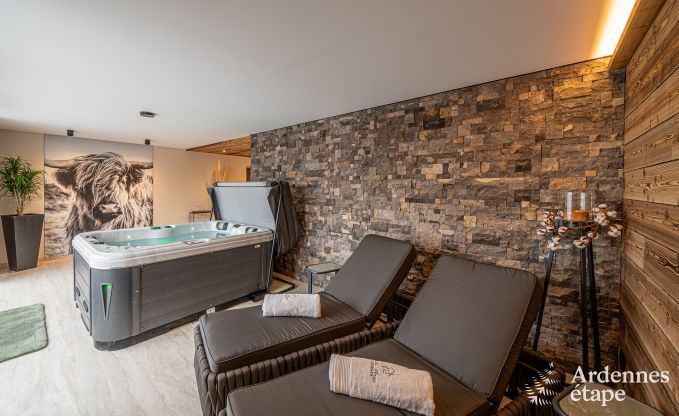Appartement de luxe  Amel : sjour romantique pour 4 personnes avec sauna et jacuzzi en Ardenne