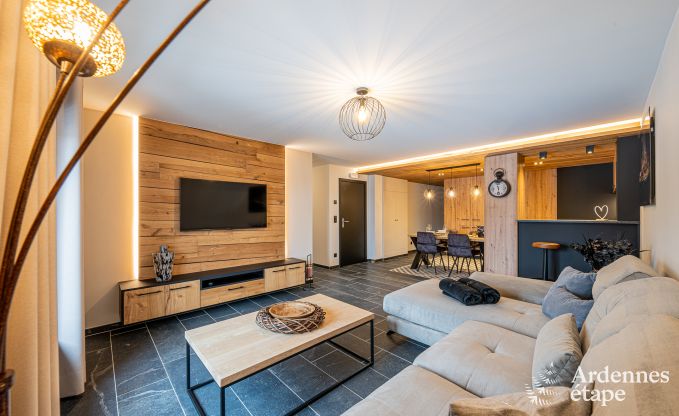 Appartement de luxe  Amel : sjour romantique pour 4 personnes avec sauna et jacuzzi en Ardenne