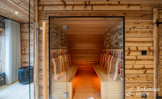 Appartement de luxe  Amel : sjour romantique pour 4 personnes avec sauna et jacuzzi en Ardenne