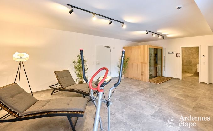 Maison de vacances moderne pour 10 personnes  Amel avec 4 chambres, 5 salles de bains, sauna, salle de fitness, salle de jeux et jardin priv