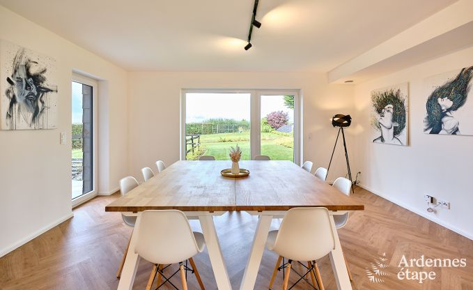 Maison de vacances moderne pour 10 personnes  Amel avec 4 chambres, 5 salles de bains, sauna, salle de fitness, salle de jeux et jardin priv