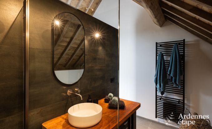 Maison de vacances authentique pour 6 personnes  Anhe avec sauna priv, terrasse couverte et intrieur de luxe