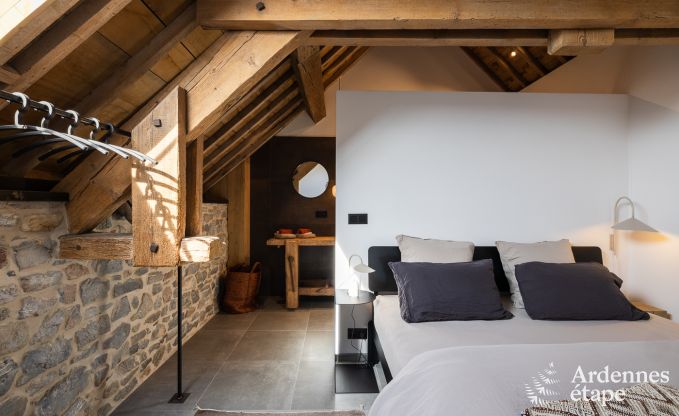 Maison de vacances authentique pour 6 personnes  Anhe avec sauna priv, terrasse couverte et intrieur de luxe