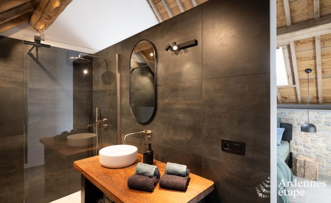 Maison de vacances authentique pour 6 personnes  Anhe avec sauna priv, terrasse couverte et intrieur de luxe