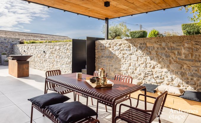 Maison de vacances authentique pour 6 personnes  Anhe avec sauna priv, terrasse couverte et intrieur de luxe