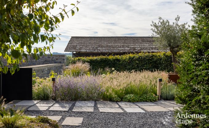Maison de vacances authentique pour 6 personnes  Anhe avec sauna priv, terrasse couverte et intrieur de luxe