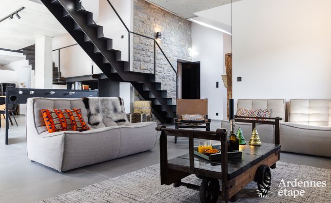 Maison de vacances authentique pour 6 personnes  Anhe avec sauna priv, terrasse couverte et intrieur de luxe