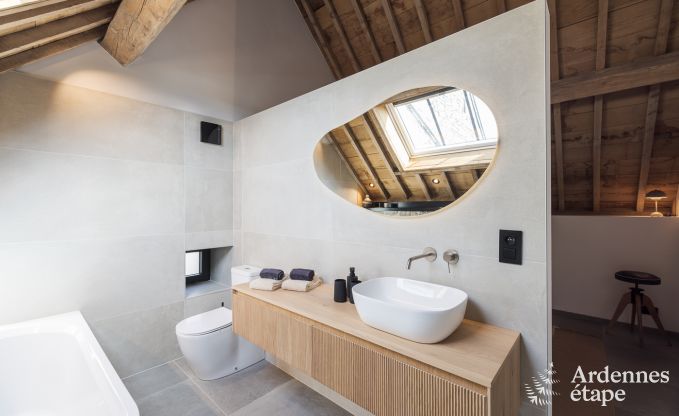 Maison de vacances authentique pour 6 personnes  Anhe avec sauna priv, terrasse couverte et intrieur de luxe