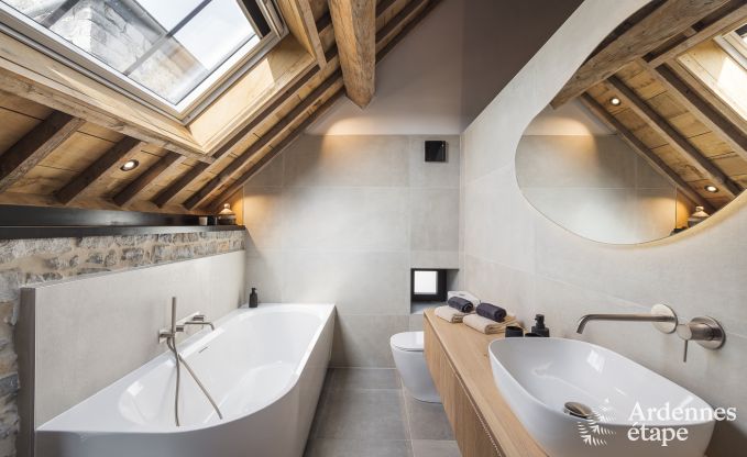 Maison de vacances authentique pour 6 personnes  Anhe avec sauna priv, terrasse couverte et intrieur de luxe