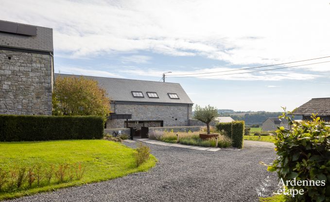 Maison de vacances authentique pour 6 personnes  Anhe avec sauna priv, terrasse couverte et intrieur de luxe