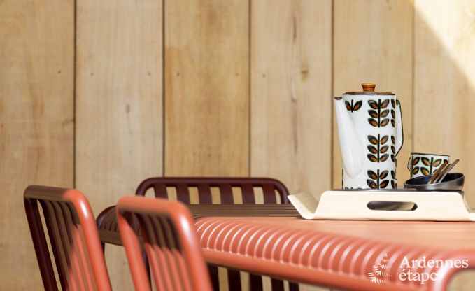 Maison de vacances authentique pour 6 personnes  Anhe avec sauna priv, terrasse couverte et intrieur de luxe