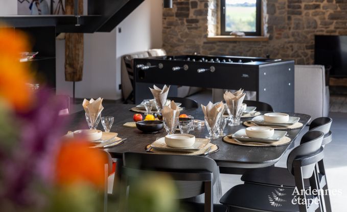 Maison de vacances authentique pour 6 personnes  Anhe avec sauna priv, terrasse couverte et intrieur de luxe