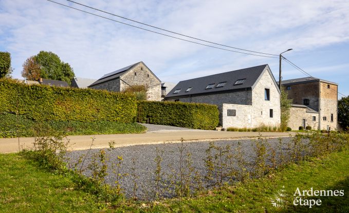 Maison de vacances authentique pour 6 personnes  Anhe avec sauna priv, terrasse couverte et intrieur de luxe