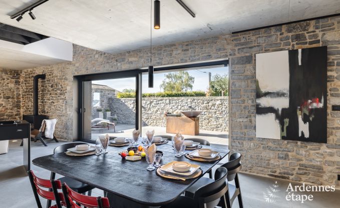 Maison de vacances authentique pour 6 personnes  Anhe avec sauna priv, terrasse couverte et intrieur de luxe