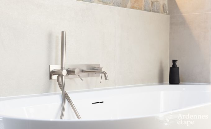 Maison de vacances authentique pour 6 personnes  Anhe avec sauna priv, terrasse couverte et intrieur de luxe