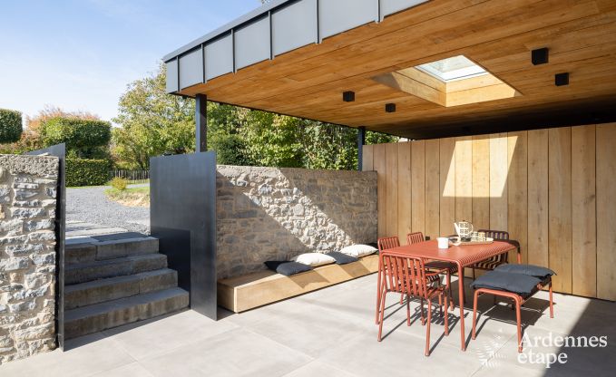 Maison de vacances authentique pour 6 personnes  Anhe avec sauna priv, terrasse couverte et intrieur de luxe