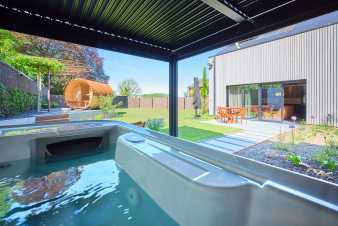 Maison de vacances de luxe pour 2  Aubel : jacuzzi, sauna et belle vue