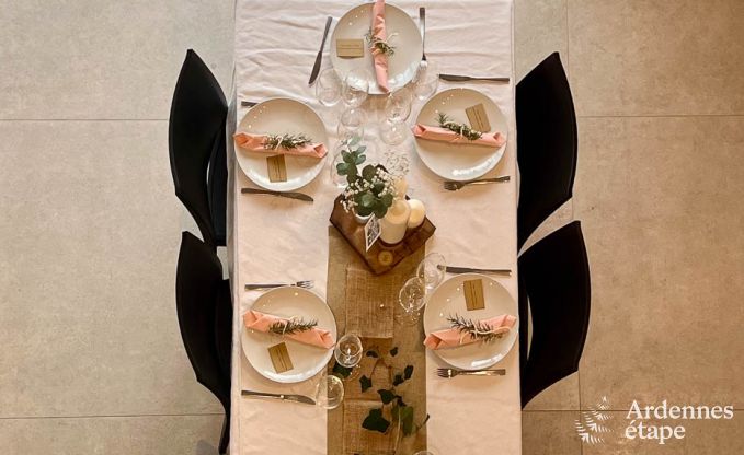 Grande maison de vacances  Aubel au bord de l'eau : idale pour 30 personnes avec piscine, billard et grands espaces