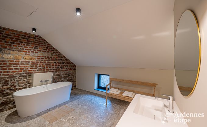 Grande maison de vacances � Aubel au bord de l'eau : id�ale pour 30 personnes avec piscine, billard et grands espaces