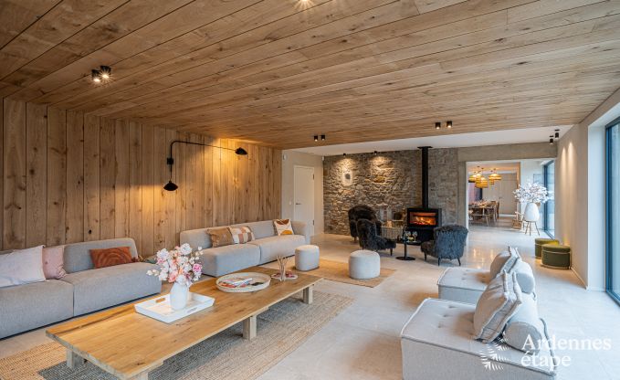 Grande maison de vacances au bord de l'eau � Aubel pour 21 personnes avec 9 chambres et salles de bains, piscine int�rieure et jardin priv�