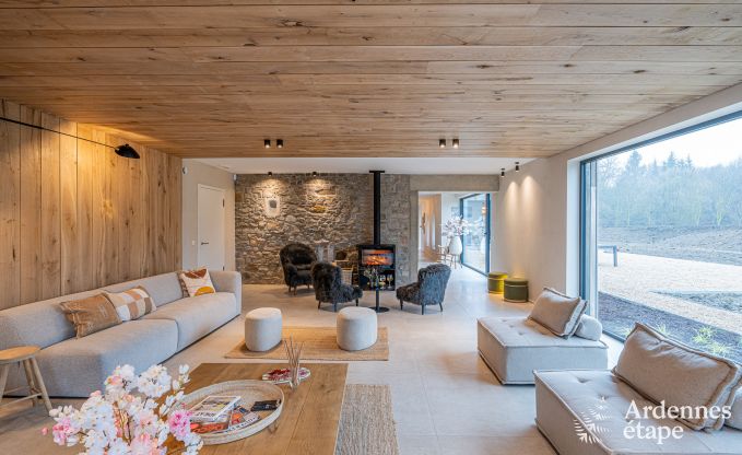 Grande maison de vacances au bord de l'eau � Aubel pour 21 personnes avec 9 chambres et salles de bains, piscine int�rieure et jardin priv�