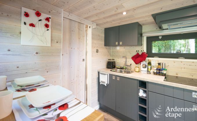 S�jour romantique � Aywaille : maison insolite en ardenne avec jardin priv�, terrasse et barbecue