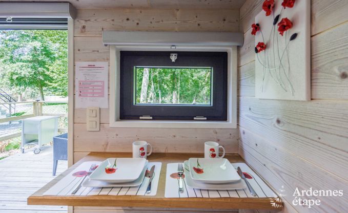 S�jour romantique � Aywaille : maison insolite en ardenne avec jardin priv�, terrasse et barbecue
