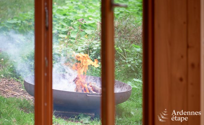 Grande yourte pour 4 personnes � Aywaille avec poele � pellets et jardin priv� avec terrasse