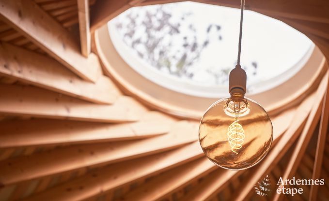 Grande yourte pour 4 personnes � Aywaille avec poele � pellets et jardin priv� avec terrasse