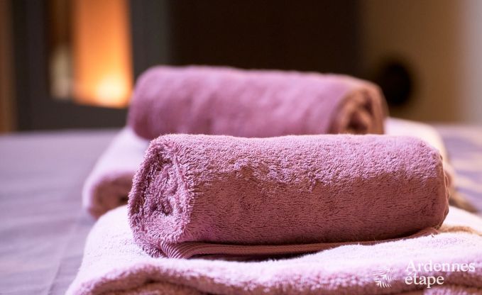 Grande yourte pour 4 personnes � Aywaille avec poele � pellets et jardin priv� avec terrasse