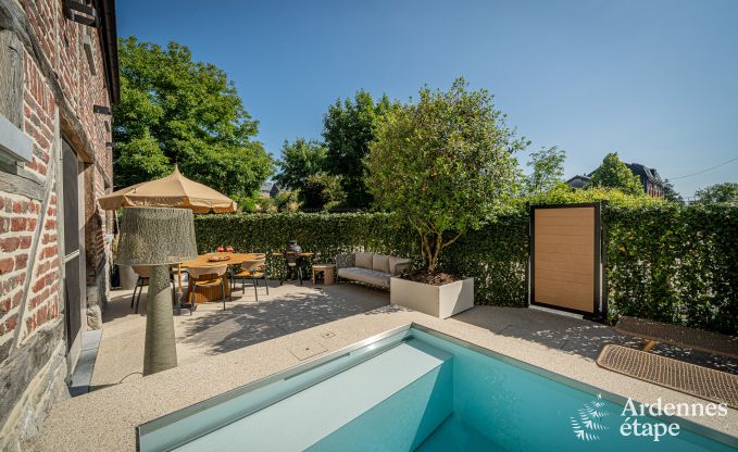 Maison de vacances luxueuse  Baillonville pour 6 personnes avec wellness et piscine chauffe