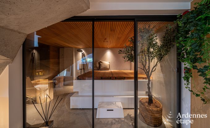 Maison de vacances luxueuse  Baillonville pour 6 personnes avec wellness et piscine chauffe