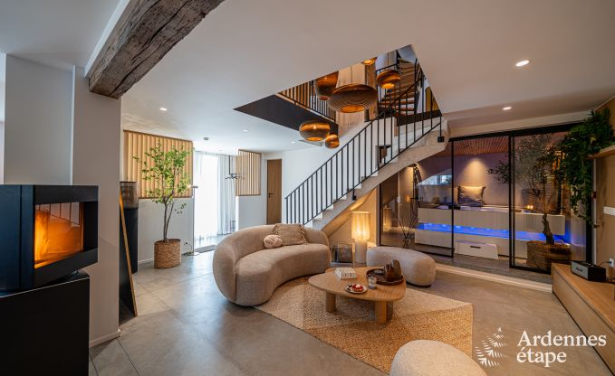 Maison de vacances luxueuse  Baillonville pour 6 personnes avec wellness et piscine chauffe