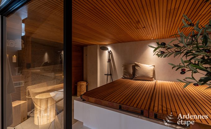 Maison de vacances luxueuse  Baillonville pour 6 personnes avec wellness et piscine chauffe