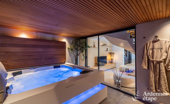 Maison de vacances luxueuse  Baillonville pour 6 personnes avec wellness et piscine chauffe