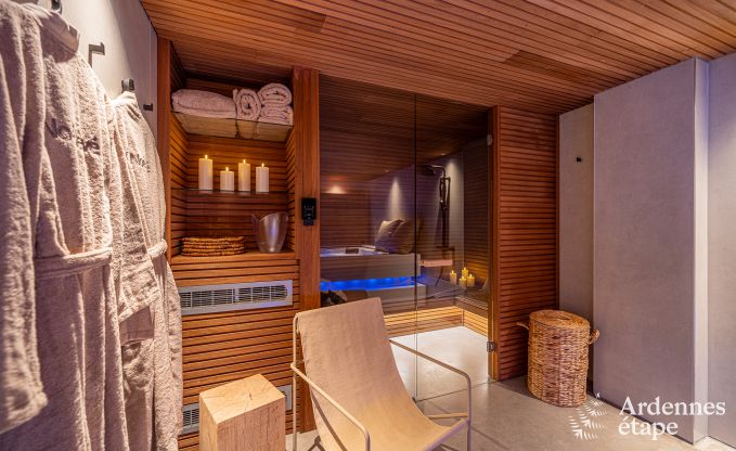 Maison de vacances luxueuse  Baillonville pour 6 personnes avec wellness et piscine chauffe