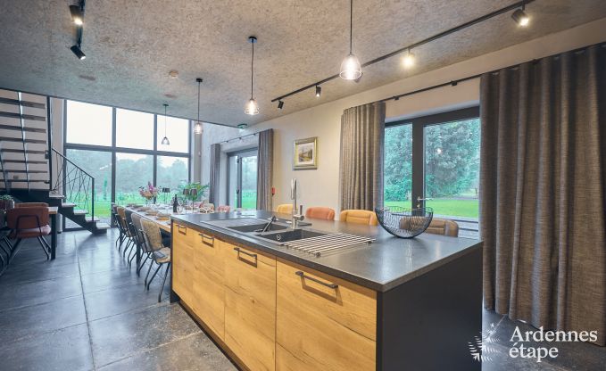 Maison de vacances � Bastogne : maison de vacances authentique pour 16 personnes avec des �quipements modernes en Ardenne