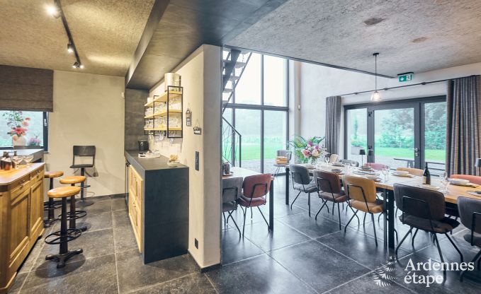 Maison de vacances � Bastogne : maison de vacances authentique pour 16 personnes avec des �quipements modernes en Ardenne