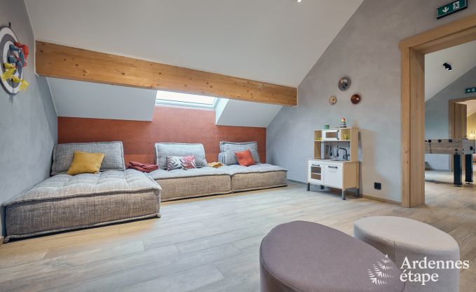 Maison de vacances � Bastogne : maison de vacances authentique pour 16 personnes avec des �quipements modernes en Ardenne