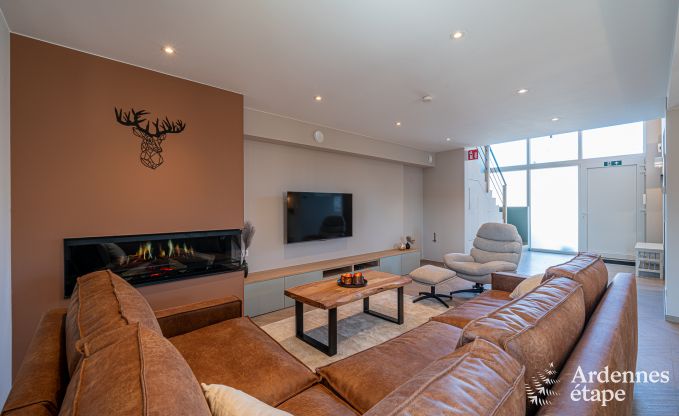 Charmante maison de vacances � Bastogne : s�jour confortable pour 8 personnes avec jardin priv� et station de recharge
