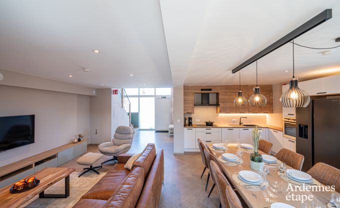 Charmante maison de vacances � Bastogne : s�jour confortable pour 8 personnes avec jardin priv� et station de recharge
