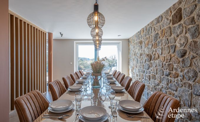 Maison de vacances  Bastogne : hbergement spacieux pour 22 personnes avec des installations compltes et 9 chambres dans l'Ardenne