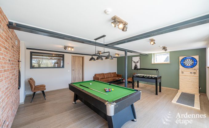 Maison de vacances  Bastogne : hbergement spacieux pour 22 personnes avec des installations compltes et 9 chambres dans l'Ardenne