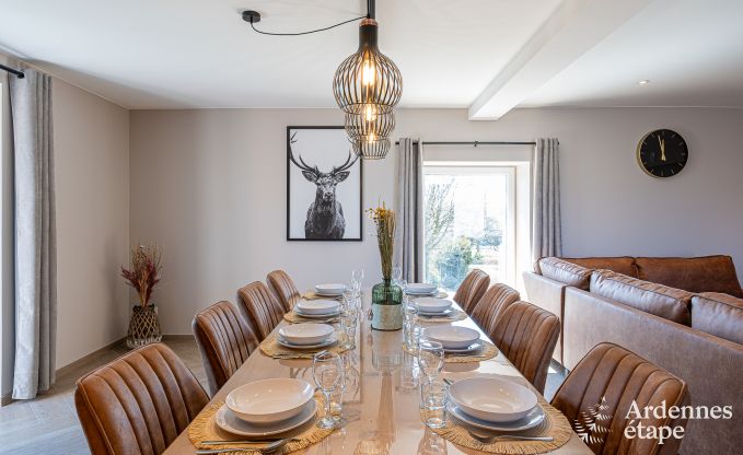 Maison de vacances  Bastogne : hbergement spacieux pour 22 personnes avec des installations compltes et 9 chambres dans l'Ardenne