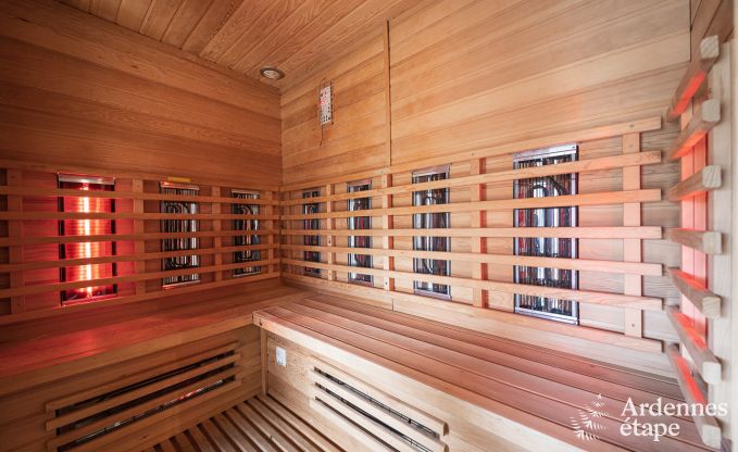 Jolie maison de vacances avec piscine, sauna et jeux � Beauraing pour 15 personnes en Ardenne