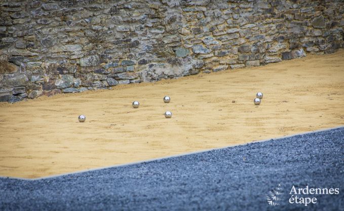 Magnifique ch�teau � Bertrix : h�bergement pour 20 personnes avec piscine int�rieure, jacuzzi et cabine infrarouge